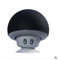 방수 블루투스 스피커 휴대용 캠핑 낚시 등산 미니 버섯 무선 스테레오 subwoofer music player cup holder for xiaomi iphone, 검은색