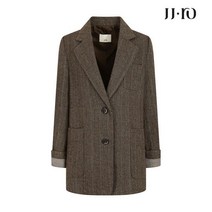 JJ지고트 JJ.ro 롤업 슬리브 울 헤링본 재킷 GMBM0JK91