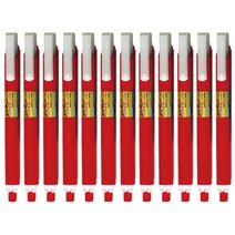 채점용 색연필 포켓 색연필 6.8mm 빨강색