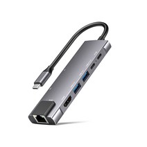 코시 허브 DS2173UHCL 써니 C타입 8in1 멀티허브(기가랜 4K미러링 USB3.0 데이터 PD SD TF), DS2173UHCL/2173/그레이