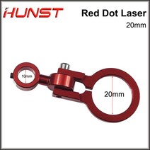 헌스트 레드 도트 세트 위치 다이오드 모듈 레이저 조각기 DIY Co2 헤드용 직경 20mm 25mm DC 5V, [03] Red Dot Base (20mm)