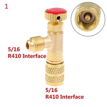 R410A R22 에어컨 냉매 액체 안전 밸브 1/4 "안전 어댑터 수리 및 불소, A1