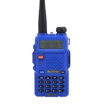 BAOFENG 워키 토키 UV-5R 듀얼 밴드 양방향 라디오 VHF/UHF 136-174 MHZ 및 400-520 MHZ FM 휴대용 송수신기 (이어폰 포함), blue|American
