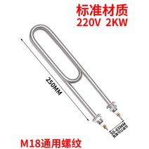 온수 물탱크 히터봉 가열 열봉 온수봉 보일러 물히터, 250 길이 220V 2KW