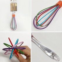 실리콘 수동 거품기 휘핑기 계란 베이킹 손 거품채 우유 반죽 제과 생크림 머랭 도구