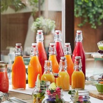 이태리 스윙 유리병 500ml (밀폐 오일병 소스병 더치, 보르미올리