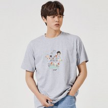 키밍 성탄절 천사 그래픽 캐쥬얼 반팔티