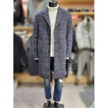 [W몰 톰스토리] T199M-6913A29K7테일러드 오버핏 글렌체크 모직 코트
