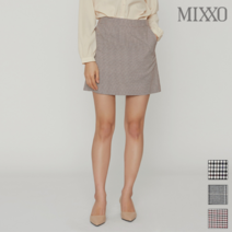 미쏘 A라인 체크 미니스커트 MIWWH9305A