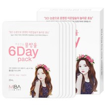 스킨닥터 미바 이온칼슘 물방울 식스데이 팩(6매입), 1개, 6매입