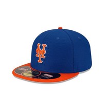 New Era MLB Alt 2 정품 컬렉션 온 필드 59FIFTY 핏 캡, New York Mets, 8