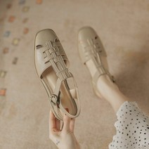 YOZROY 여성 여름 샌들 3cm 통굽 여름 편한 신발