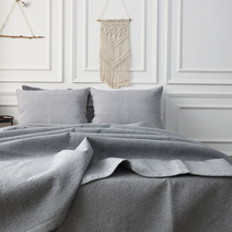 청량감 넘치며 시원한 풍기인견 싱글 퀸 킹 침대패드, 그레이