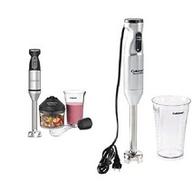 쿠진아트 머랭 휘핑기 반죽기 베이킹 핸드믹서 Cuisinart 제빵반죽기 CSB-79, 2019년, 블렌더 + 블렌더  실버, 블랙 스테인리스 스틸