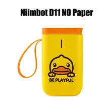 미니 무선 블루투스 컬러 라벨 송장 프린터 Niimbot 표준 식품 스티커에 가격 태그 열, 12.D11 Duck Printer, 1개