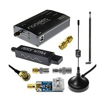 Nooelec NESDR Smart v5 HF 번들: R860RTL2832U RTL-SDR 조립된 Ham It Up 컨버터 9:1 발룬 및 어댑터를 포함한 HFUHFVHF용 1