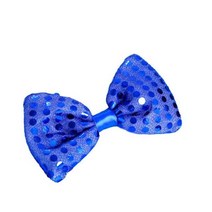 여자 남자 LED 스팽글 재즈 모자 라이트 페도라 중절모 넥타이 생일 입학 크리스마스 선물 네온 파티 바 결혼식 웨딩 의상 Navidad, Children, bow 다크 블루