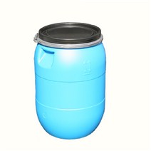 플라스틱 드럼통 60L 멍게통 물통 김치통 젓갈통 곡물, 플라스틱 오픈 드럼통 60L