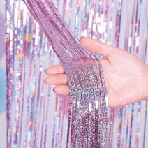 브라이덜샤워 생일 홀로 파티커튼 벽장식 꾸미기 생일파티 홈파티 생일파티꾸미기 홈파티용품 생일파티소품 파티소품 은박커튼 파티장식 파티룸꾸미기, ◎상품_홀로그램 골드◎