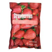 속까지 빨간 칠레산 업소용 대용량 냉동 딸기 1kg X 5봉, 냉동딸기 1kg 5봉, 5개