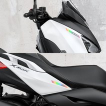 라인컷 야마하 XMAX 엑스맥스300 프론트 로고 스티커 XM-06, 홀로그램