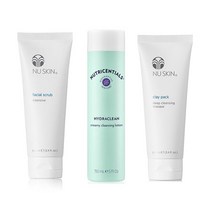 뉴스킨 크리미 클렌징 로션 150ml + 클레이팩 100ml + 페이셜스크럽 100ml 삼합팩