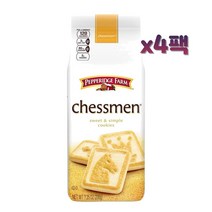 Pepperidge Farm 페퍼리지 팜 체스멘 버터 쿠키 (206g) x4봉 Chessmen Butter Cookies, 4봉