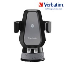 버바팀 Qi 차량용 모션센서 오토 자동 센서 고속 무선충전기, 블랙, 65947