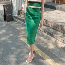 블랙홀제이 여성용 스위트 케미 린넨 스커트