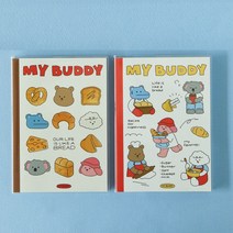 불렛저널 아카이빙 B6 두꺼운 노트 라인 무지 일기장 독서노트, 마이버디_02 Recipe (Line)