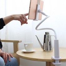 수험생 공시생 인강시청 테블릿거치대 전화기거치대 책상핸드폰거치대 책상, 블랙