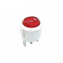 iOT 전등 스마트 스위치 라운드 로커 LED 조명 자동차 대시 보드 보트 밴 1 개 12V 24V / 6A 250V 10A 125V 2/3/4PIN 20MM, [06] 3Pin black ON-OFF-ON, [06] 3Pin black ON-OFF-ON