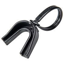 CHAMPRO 스트랩이 있는 마우스 가드 정품보장, Black