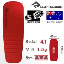 씨투써밋 씨투써미트(Sea To Summit) 컴포트 플러스 SI LG 자충매트 L, free