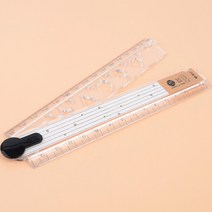 접이식 플라스틱 문구자 도형자