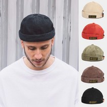 앨리스도매 레트로 코듀로이 빈티지룩 숏비니 아메카지룩 와치캡 (8976305), 오렌지레드