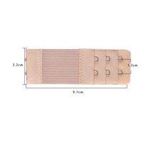 1pc 2 후크 브래지어 증량제여자의 탄성 브래지어 연장 스트랩 훅 클립 확장기 가변 벨트 버클 속옷 13 색 친밀한액세서리, Beige