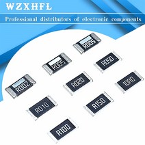 50 개/몫 2512 SMD 칩 저항 5% 0R-1M R001 R010 R100 R020 1R 10R 100R 1K 10K 100K 1M 옴, 106 3.3K