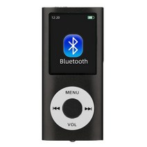 휴대용 mp3 플레이어 블루투스 mp4 2023 블루투스 디지털 플레이어 미디어 미니, 검은색
