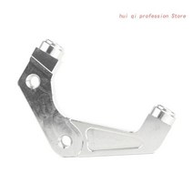 브레이크캘리퍼 바이크 오토바이 레이디 얼 마운팅 캘리퍼 브래킷 어댑터 브레이크 조그 포스 Rpm Adelin Adl01 200mm / 220mm J60F 용, [04] Silver 200mm