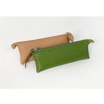 토단 집콕 가죽 납작 필통 만들기 1인세트 2종, 올리브그린