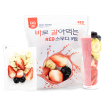 스무디 만들기 키트 딸기 바나나 체리 스무디 170g 6개입 1020g