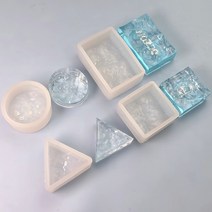 바다조각 몰드 레진 공예 아트 비누 재료 키링만들기 diy uv레진 에폭시, 정사각형