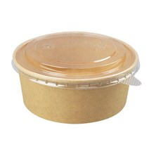 샐러드 닭강정 크라프트컵 KP 종이용기 750ml 뚜껑 용기, 50개 세트