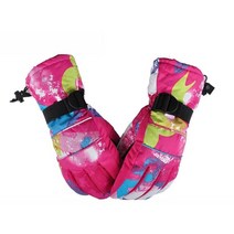 겨울 스노우 보드 스키 장갑 pu 가죽 미끄럼 방지 터치 스크린 방수 오토바이 사이클링 양털 따뜻한 눈 장갑 남여, 터치 스크린 없음 1, m