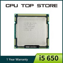 인텔 코어 i5 650 3.20GHz 4M SLBLK 컴퓨터 CPU 프로세서, 한개옵션0