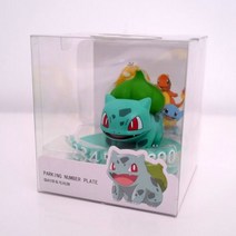 자동차핸드폰번호 차량용 led주차번호판 피카추 주차 로그인 Pokémon 자동차 장식품 이동 번호판 만화 이동 자동차 애니메이션 번호판, MWZZ