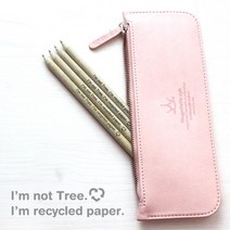 크라프트 재생 연필 4자루 세트 지우개 연필 세트 캐릭터 종이 수입 HB 판촉용 연필