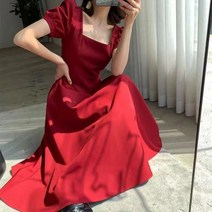통통녀원피스 44사이즈 상견례 옷차림 패션 캐주얼 빈티지 댄스 파티 가운 여름 빛 드레스 여성 미디 플러스 사이즈 튜닉 우아한 루스