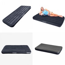 두꺼운 캠핑 에어 매트 매트리스 베드 수퍼싱글 블랙